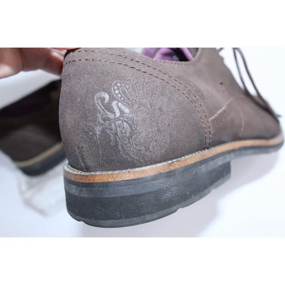 Blackstone Leather Wingtip‎ Men's 10.5 M Brown Suede Dress Shoes Vera Cuoio